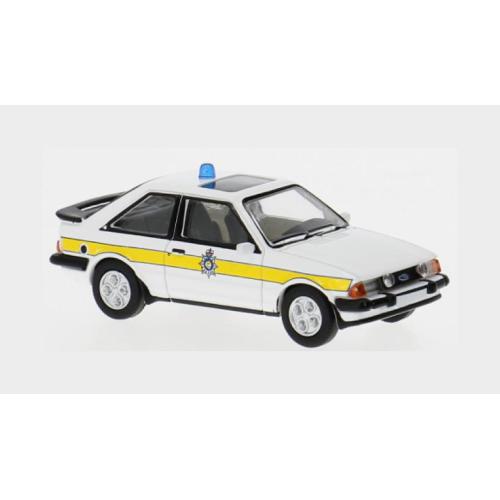 1:87 PREMIUM CLASSIXXS Ford England - Escort Mkiii Xr3I Uk Police 1982 White Yellow Plastic PCX870789