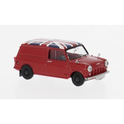 1:87 BREKINA PLAST Austin Mini Countryman Red 1960 Union Jack BRE15365