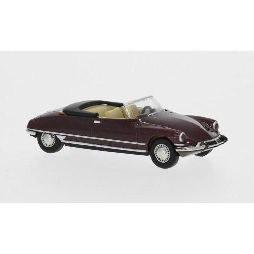 1:87 BREKINA PLAST Citroen Ds 19 Cabriolet Dark Red 1963 BRE14237