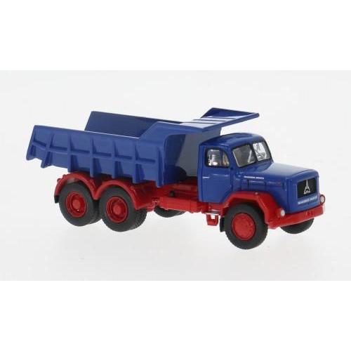1:87 BREKINA PLAST Magirus Jupiter Kipper Blue/Red 1960 BRE83303