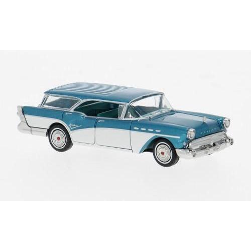 1:87 BREKINA PLAST Buick Century Caballero Dark Turquoise/White 1957 BRE18180