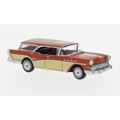 1:87 BREKINA PLAST Buick Century Caballero Orange/Light Beige 1957 BRE18179