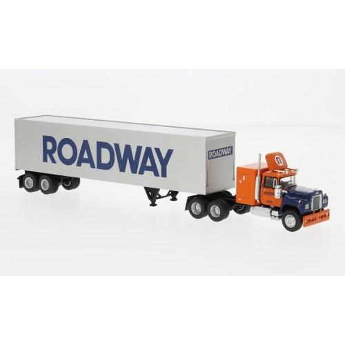 1:87 BREKINA PLAST Mack Rs 700 Ko-Sz 1966 Roadway BRE85813