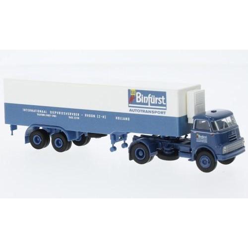 1:87 BREKINA PLAST Daf Do 2000 Kühlkoffer-Sz Binfürst 1957 BRE85240