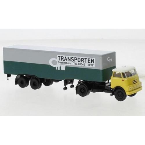 1:87 BREKINA PLAST Daf Do 2000 Carro Contenitore-Sz Geldersche Tramwegen 1957 BRE85235