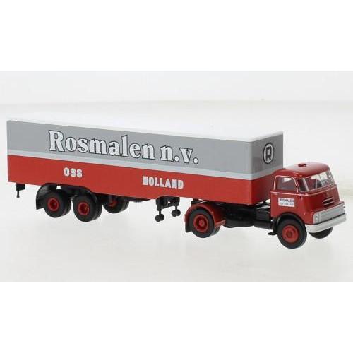 1:87 BREKINA PLAST Daf Do 2000 Carro Contenitore-Sz Rosmalen Grey/Red 1957 BRE85232
