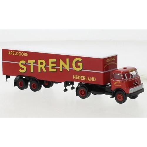 1:87 BREKINA PLAST Daf Do 2000 Carro Contenitore-Sz Streng 1957 BRE85231