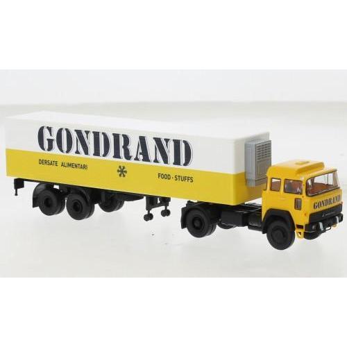 1:87 BREKINA PLAST Magirus 310 D 16 Kühlkoffer-Sz Gondrand 1974 BRE83285