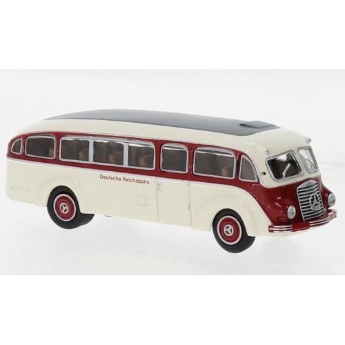 1:87 BREKINA PLAST Mercedes Lo 3500 Red/White Tedesco Reichsbahn 1936 BRE52433