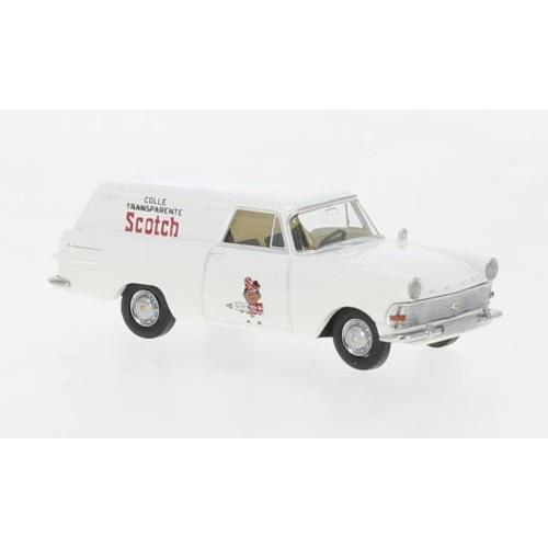 1:87 BREKINA PLAST Opel P2 Casella Di Carro Scotch 3M (F) 1960 BRE20078