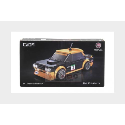 1:24 CADA Fiat Abarth 131 #3 Rally 254 Pcs Black Yellow DBLC55035W