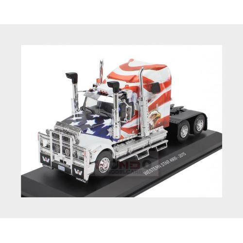1:43 EDICOLA Western Star 4900 Tractor Truck 3-Assi 2015 American Eagle White Blue Red G1470002