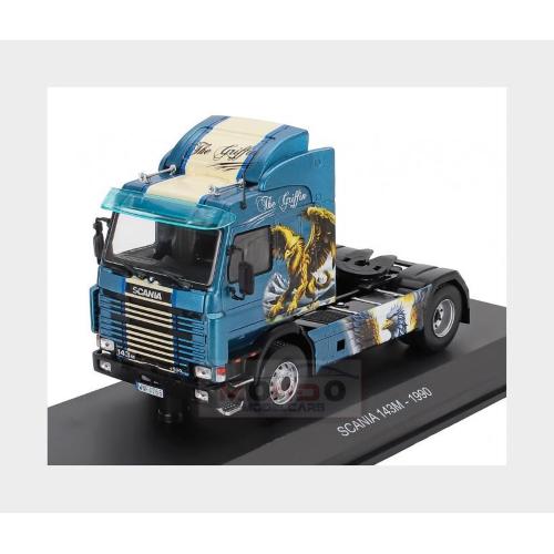 1:43 EDICOLA Scania 143M Tractor Truck 2-Assi 1990 The Griffin Blue Black G1470004