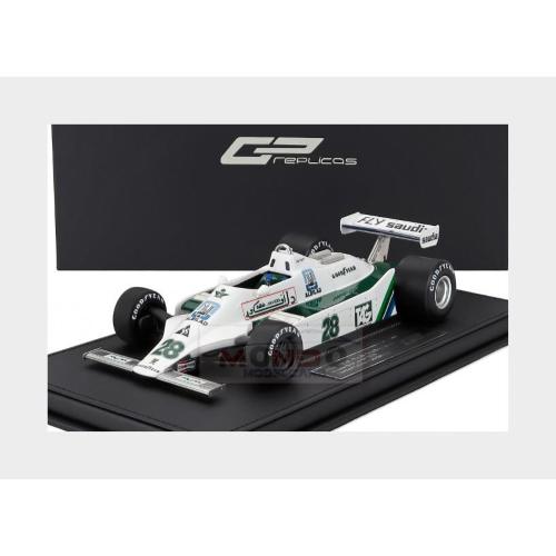 1:18 GP REPLICAS Williams F1 Fw07 Ford #28 Winner British Gp 1979 Clay Regazzoni White Green GP151B