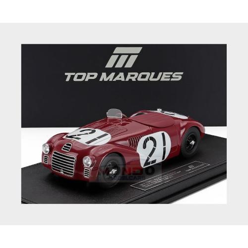 1:18 TOPMARQUES Ferrari 125S Spider #21 2Nd 12H Pescara 1947 Franco Cortese Rosso Mugello Red TOP141C