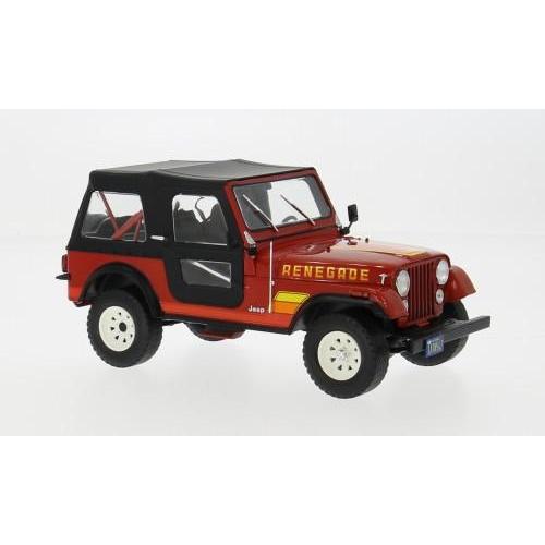 1:24 WHITEBOX Jeep Cj-7 Renegade 1980 Red Black WB124267