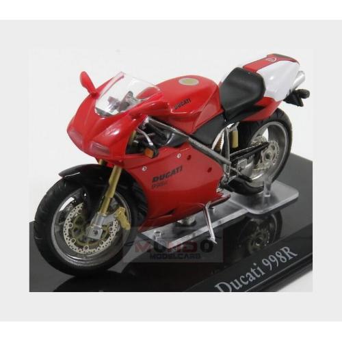 1:24 EDICOLA Ducati 998R Damage Display Box Red White AHSBK121-4110121