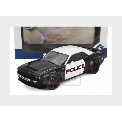 1:18 SOLIDO Dodge Challenger R/T Scat Pack Highway Police 2023 Black White SL1805715