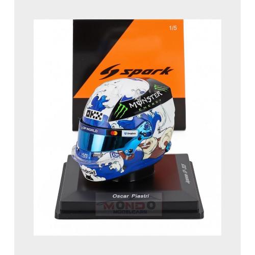 1:5 SPARK Bell Helmet Casco Helmet F1 Oscar Piastri Team Mclaren #81 3Rd Japan Gp 2025 Blue White 5HF213