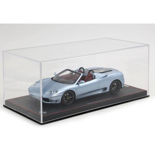 1:18 BBR Ferrari 360 Modena Spider Cambio Automatico Grigio Alloy Interni Bordeaux Griglia Posteriore Challenge Whit Showcase P18233C-VET