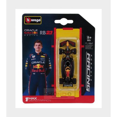 1:64 BURAGO Red Bull F1 Rb21 Team Oracle Red Bull Racing #1 Season 2025 Max Verstappen Blue Yellow Red BU58003V