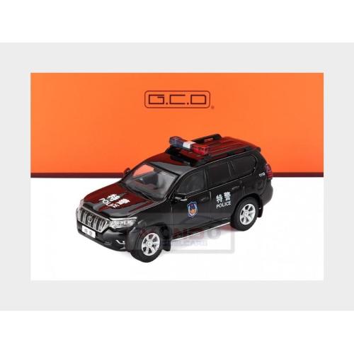 1:64 GCD-MODELS Toyota Land Cruiser Prado 150 Police 2021 Black KS-033-408