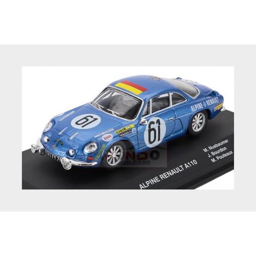 1:43 EDICOLA Renault Alpine A110 Gordini Team Ecurie Leopard #61 24H Le Mans 1968 Jacques Bourdon Maurice Nussbaumer Michel Pouteaux Blue Met MW1ALA0084