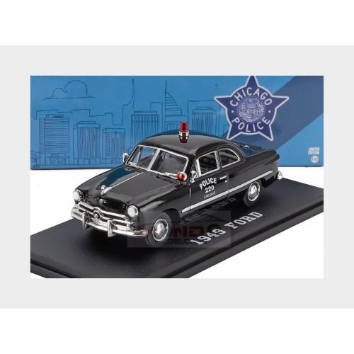 1:43 GREENLIGHT Ford Usa 1949 Chicago Police 1949 Black GREEN86643