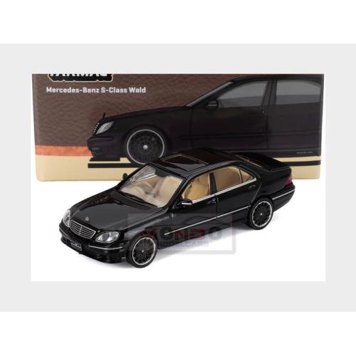 1:64 TARMAC Mercedes Benz S-Class (W220) 2000 Black T64G-072-BK