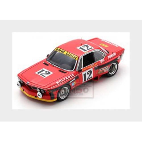 1:18 SPARK Bmw 3.0 Csl Team Luigi Racing #12 Winner 24H Spa 1974 Alain Peltier Pierre Dieudonne Jean Xhenceval Red 18SPA1974
