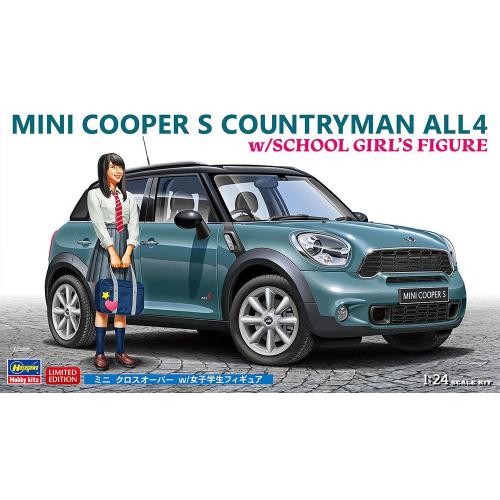 1:24 HASEGAWA Mini Cooper S Countryman All4 W/School Girl'S Figure Kit HASSP559