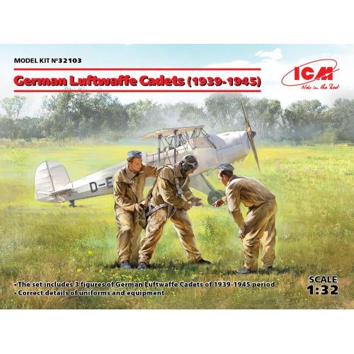 1:32 ICM KIT German Luftwaffe Cadets 1939-19453 Figures ICM32103