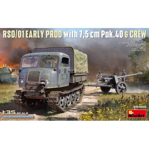 1:35 MINIART Rso/01 Early Prod. With 75 Cm Pak.40 & Crew Kit MA35485