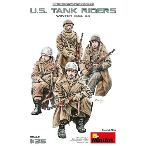 1:35 MINIART U.S. Tank Riders (Winter 1944-45) Kit MA53045