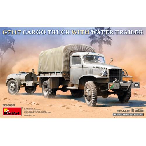 1:35 MINIART G7117 Cargo Truck With Water Trailer Kit MA53066