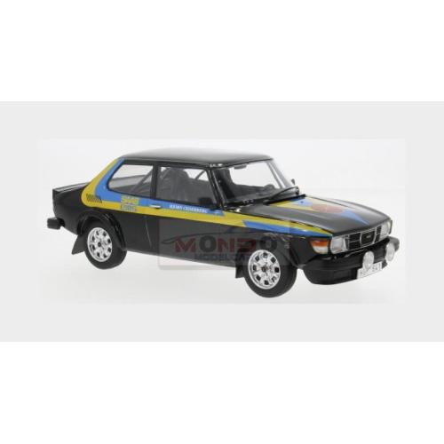 1:18 MCG Saab 99 Turbo 1977 Black Yellow Light Blue MCG18442
