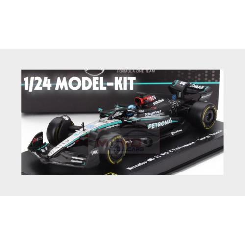 1:24 BURAGO Mercedes Gp F1 W15 Eq Performance Team Amg Petronas Motorsport #63 Season 2024 George Russell Black Silver Green BU28514-KIT