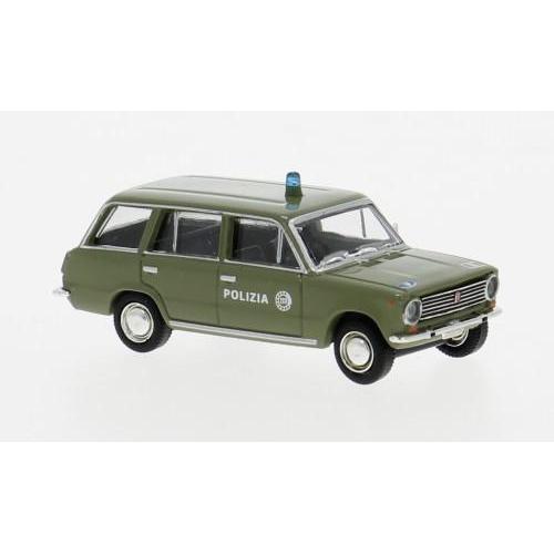 1:87 BREKINA PLAST Fiat 124 Familiare 1966 Polizia BRE22428