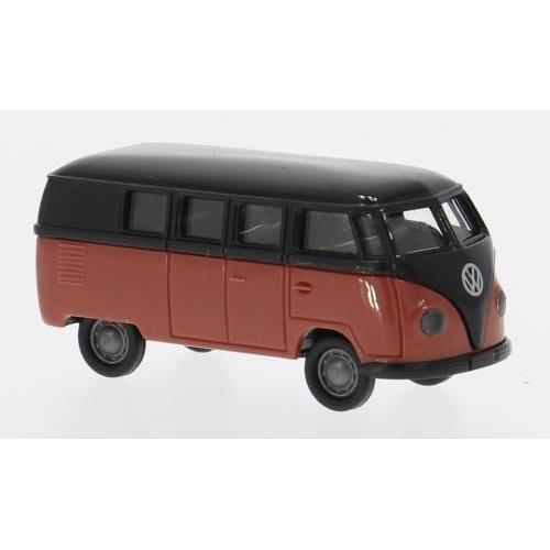 1:87 BREKINA PLAST Vw T1A Kombi Black/Red 1950 BRE31035