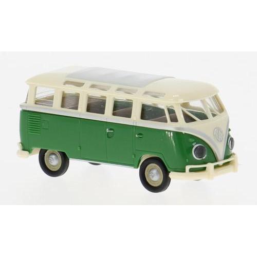 1:87 BREKINA PLAST Vw T1B Samba Light Beige/Green 1960 BRE31854