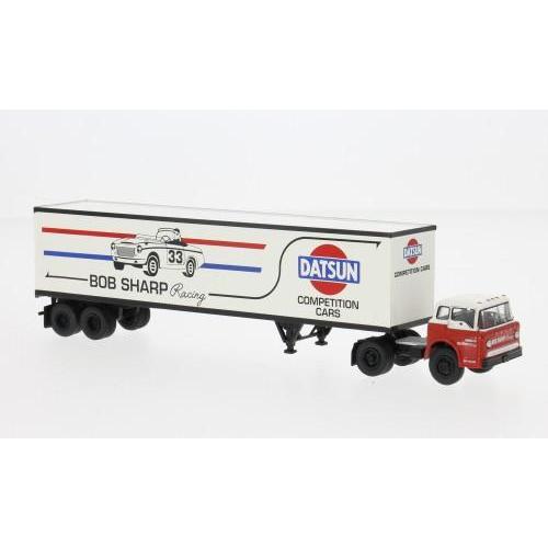 1:87 BREKINA PLAST Ford C-Series Koffer-Sz 1970 Datsun BRE86330
