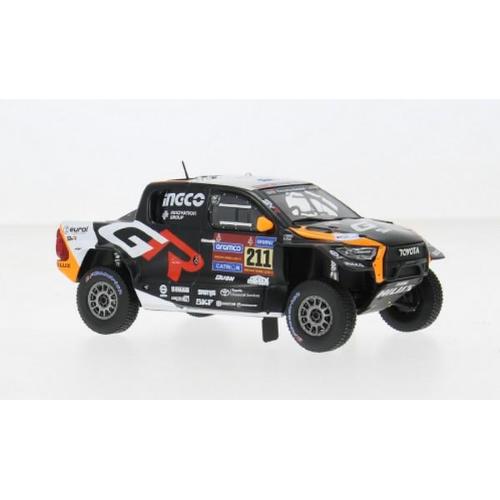 1:43 IXO Toyota Hilux Gr Dkr Evo T1+ Team Gazoo Racing #211 Rally Dakar 2025 Henk Lategan Brett Cummings Black RAM985.22