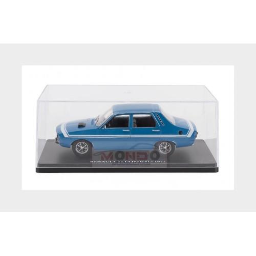 1:24 EDICOLA Renault R12 Gordini 1972 Con Vetrina With Showcase Light Blue MX5ALA0084