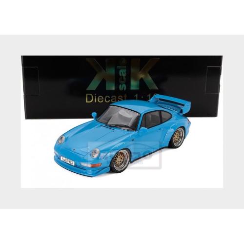 1:18 KK SCALE Porsche 911 993 Gt2 Coupe 1996 Cerchi Bbs Bbs Rims Light Blue KKDC181423B