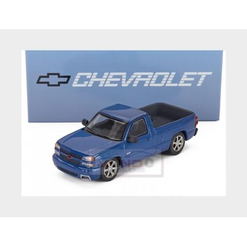 1:64 PARAGON Chevrolet Silverado Cateye Ss Single Cab Pick-Up 2006 Blue PB-55833