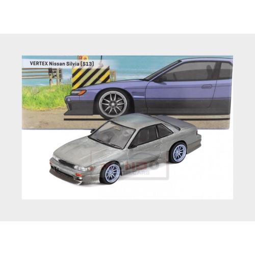 1:64 TARMAC Nissan Silvia (S13) Vertex 1989 Blue Grey T64G-025-PU