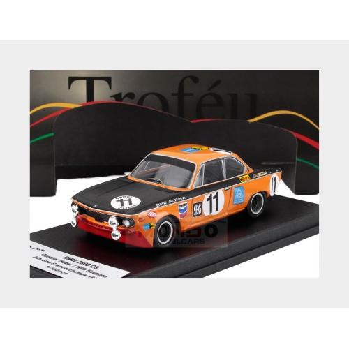 1:43 TROFEU Bmw 2800 Cs Alpina (Night Version) #11 24H Spa Francorchamps 1971 Gunther Huber Willi Kaushen Yellow Black Red TRRBE062