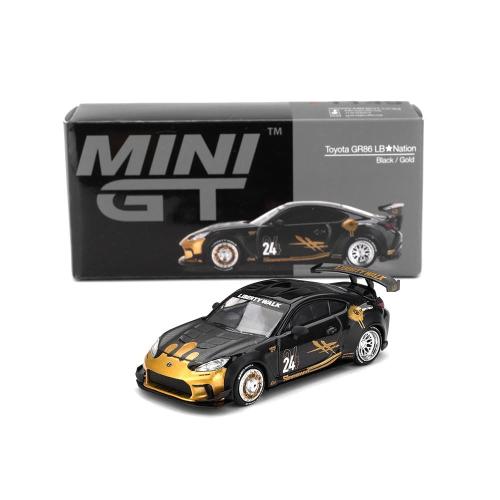 1:64 MINI GT Toyota Gr Supra Lb-Nation Black & Gold 2025 Mini-Gt MGT01149-R