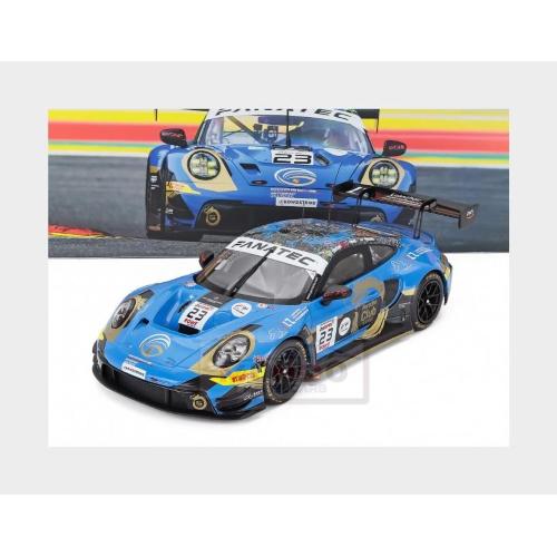 1:18 IXO Porsche 911 992 Gt3 R 4.2L Team Phantom Global Racing #23 24Th Spa 2024 Jaxon Evans Joel Eriksson Thomas Preining Blue Black LEGT18-24002SPA
