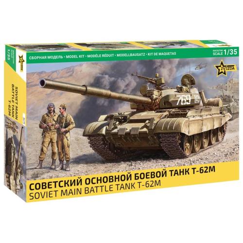 1:35 ZVEZDA Soviet Main Battle Tank T-62M Kit ZS3679